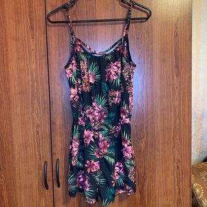 Arizona Jean Co. Floral Tropical Print Romper